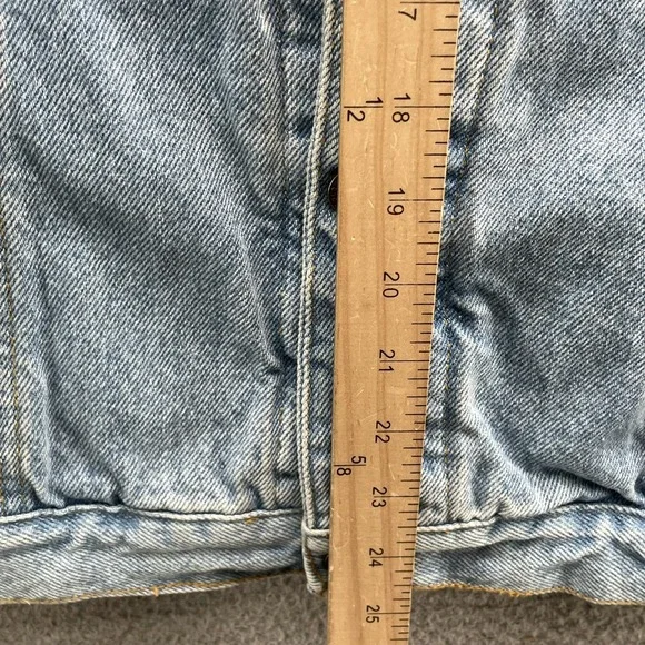 Vintage RiverGold Trucker Jean Vest Men Large Denim Western Americana Cowboy 90s